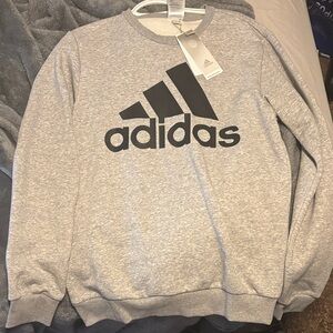 Adidas Gray Logo Sweatshirt